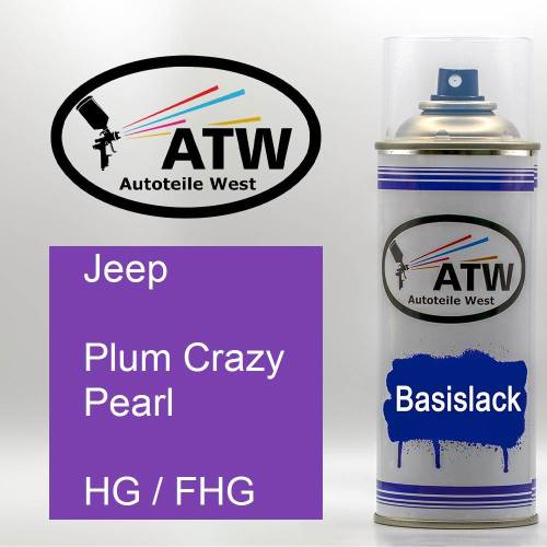 Jeep, Plum Crazy Pearl, HG / FHG: 400ml Sprühdose, von ATW Autoteile West.